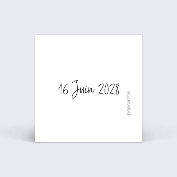 Étiquette mariage Couronne Fleurie Verso