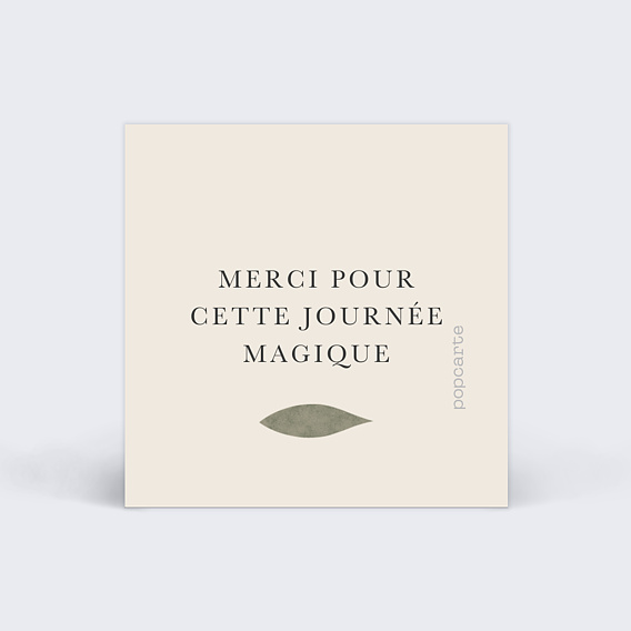 Étiquette mariage Céramique Verso