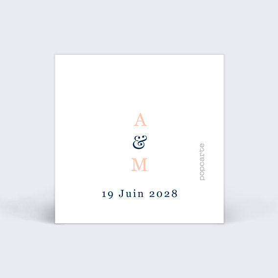 Étiquette mariage Caractère Verso