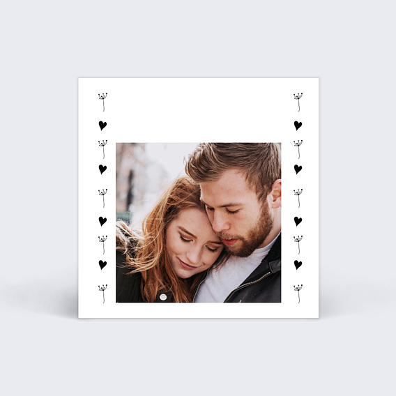 Étiquette mariage Coeur Bucolique  Verso