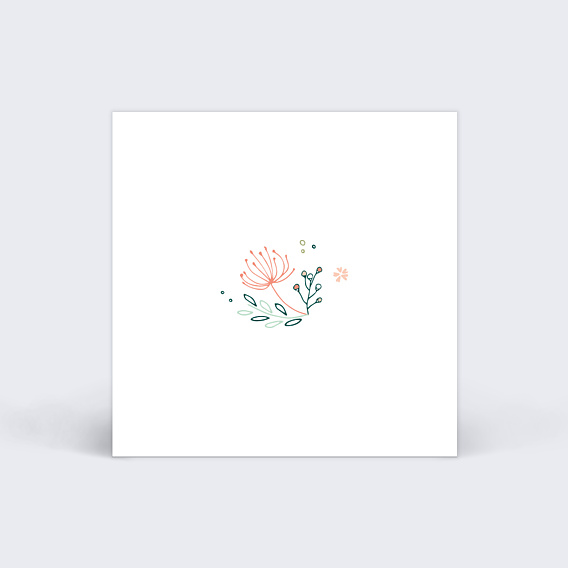 Étiquette mariage Couronne de Fleurs Verso