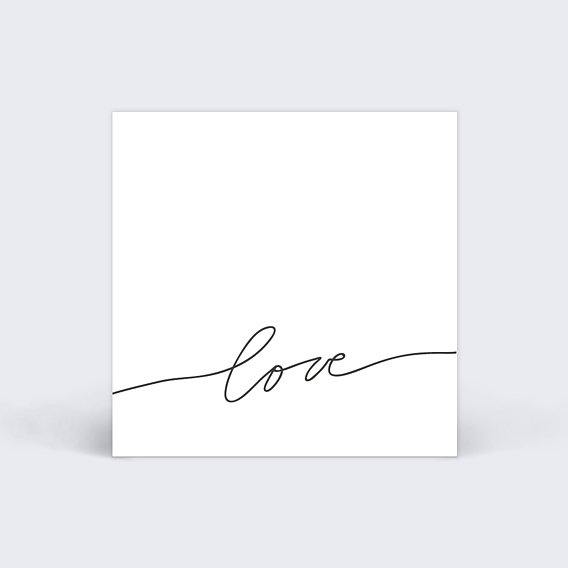 Étiquette mariage Lettres Chic Verso