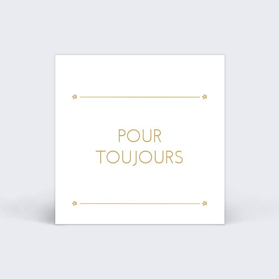 Étiquette mariage Losange Fleuri Verso