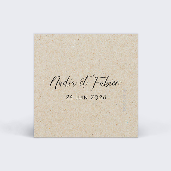 Étiquette mariage Voyage Vintage Verso