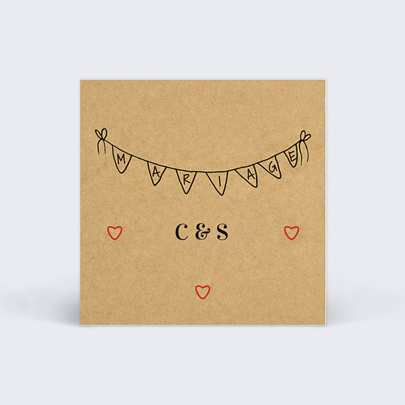 Étiquette mariage Timeline Recto