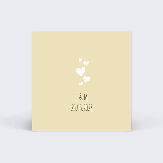 Etiquette Mariage Coeurs en Fête
