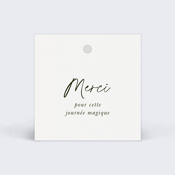 Etiquette Mariage Lauriers Suspendus
