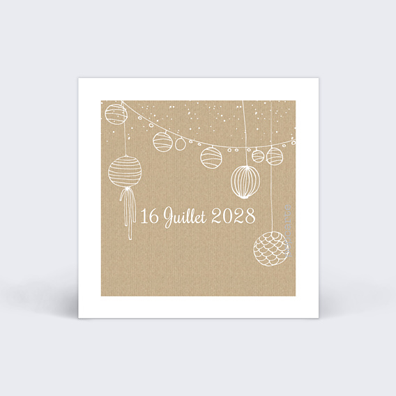 Étiquette mariage Instant Rêvé Verso