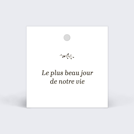 Etiquette Mariage Bois