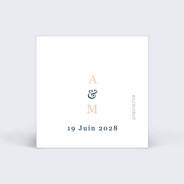 Étiquette Mariage Caractère Verso