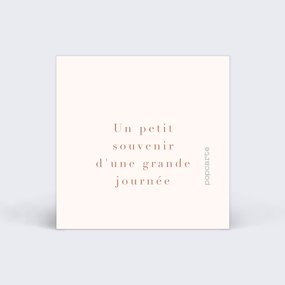 Étiquette mariage Botanica Verso