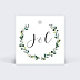 Etiquette Mariage Couronne Eucalyptus
