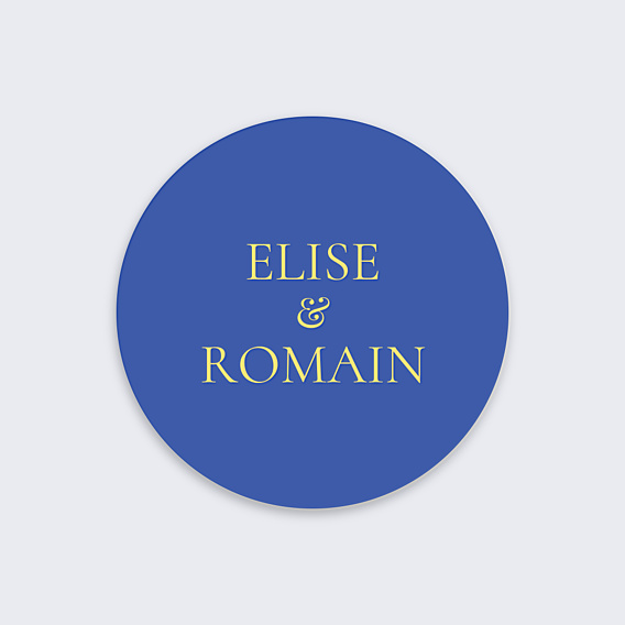 Étiquette mariage Riviera
