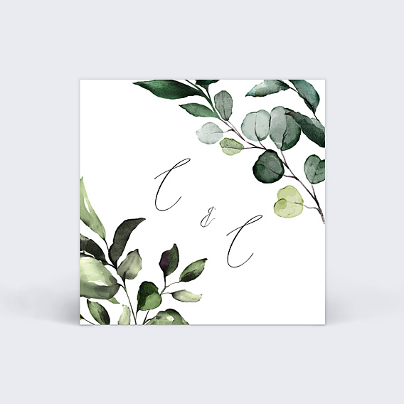 Etiquette Mariage Cadre Eucalyptus