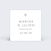 Etiquette mariage Affection Recto