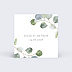 Etiquette mariage Couronne Eucalyptus Minimaliste Recto