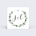 Etiquette mariage Couronne Eucalyptus Recto