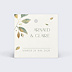 Etiquette mariage Feuilles de Jade Recto