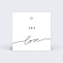 Etiquette mariage Lettres Chic Recto