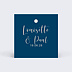 Etiquette mariage Velours Recto