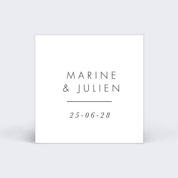 Etiquette Mariage Affection