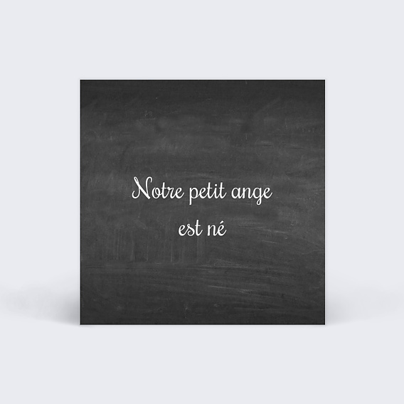 Étiquette Naissance Ardoise simple