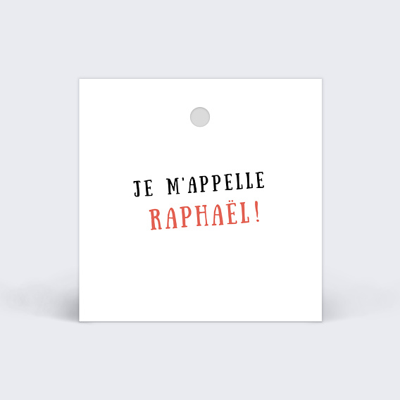 Etiquette naissance Confettis