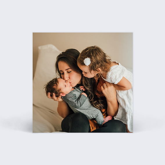 Etiquette Naissance Fille photo seule