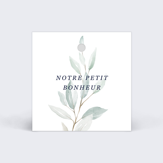 Etiquette naissance Lettrine