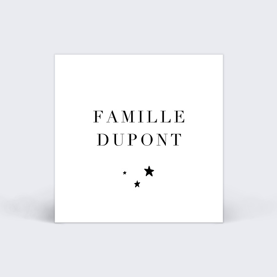Etiquette Naissance Constellation
