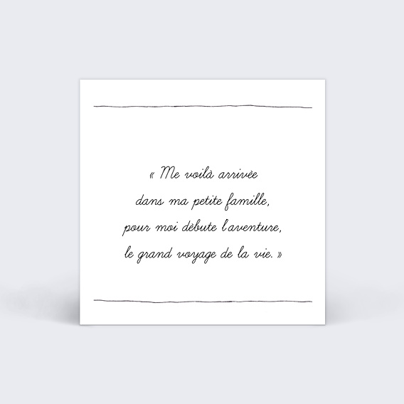 Etiquette Naissance Trait de Crayon