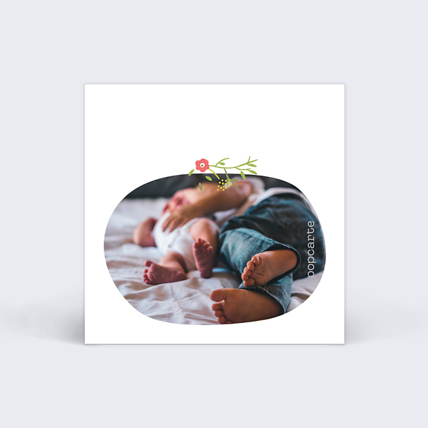 Étiquette Naissance Liberty Fille Verso