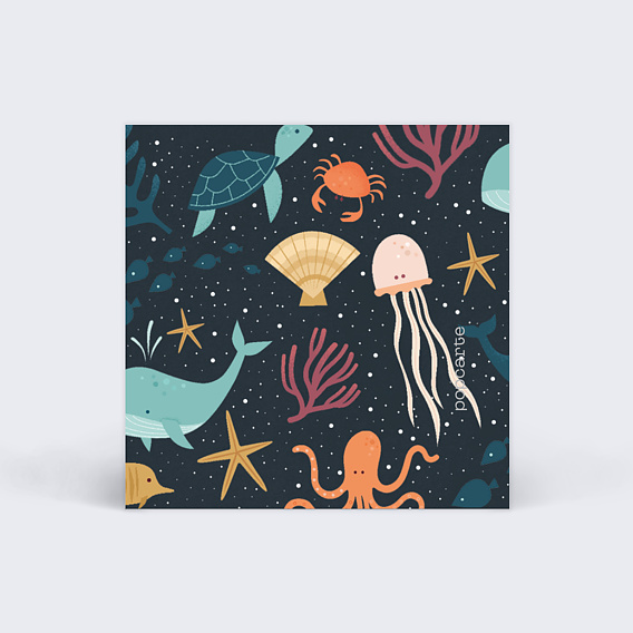 Etiquette naissance Sous l'Océan Verso