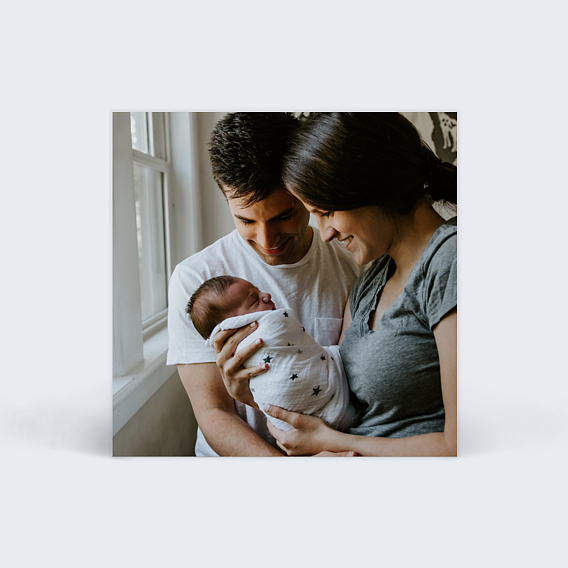 Etiquette naissance Ardoise simple Verso