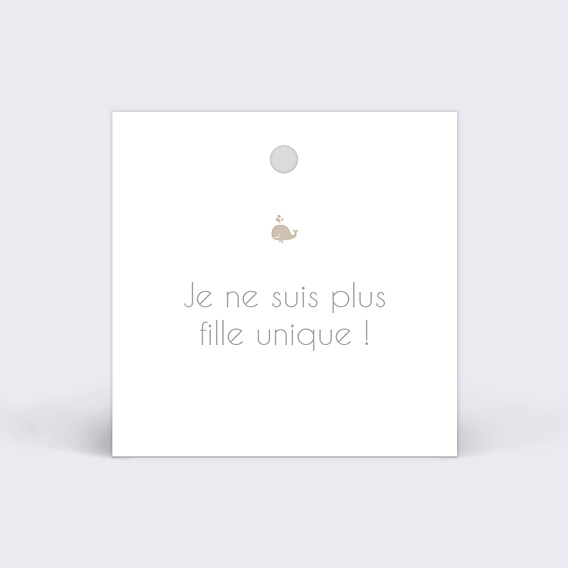 Etiquette Naissance Baleine