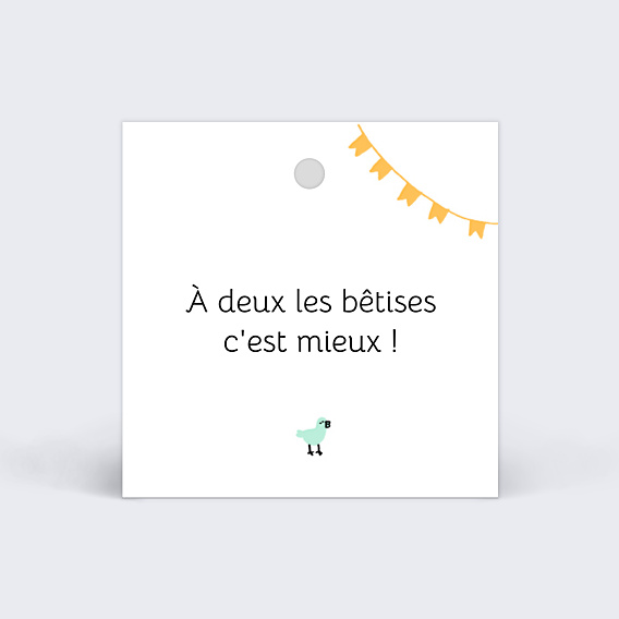 Etiquette Naissance Picto Photo