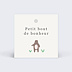 Etiquette naissance Animaux Pattern