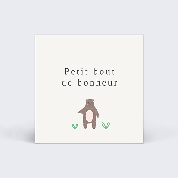 Etiquette Naissance Animaux Pattern
