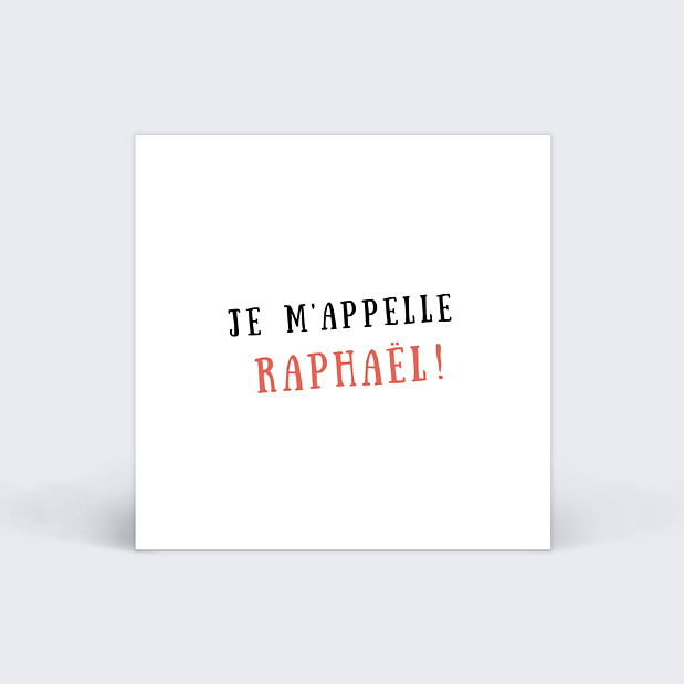 Étiquette Naissance Confettis Recto