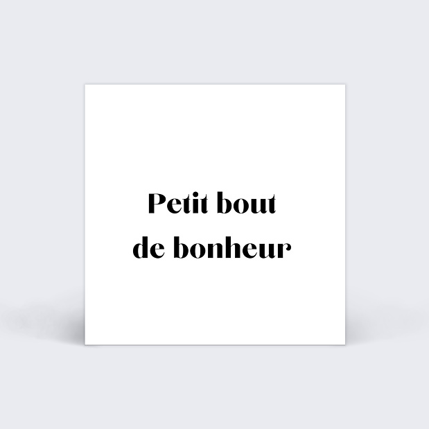 Étiquette Naissance Innocence Recto