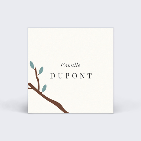 Etiquette naissance Amazonie Recto