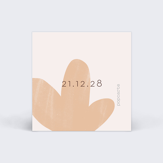 Etiquette naissance Abstrait Verso