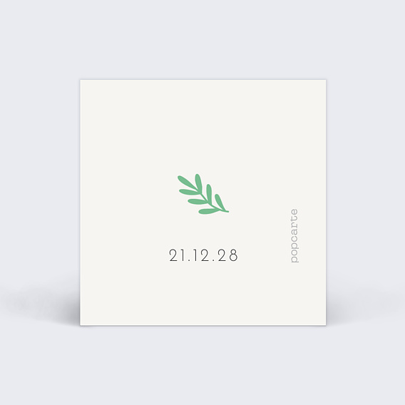 Etiquette naissance Animaux Pattern Verso