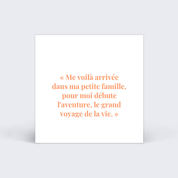 Etiquette naissance Joli Filet Verso