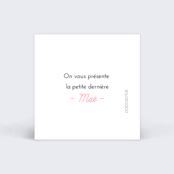 Etiquette naissance Multi Photos Verso