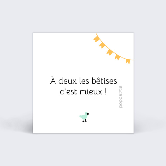 Etiquette naissance Picto Photo  Verso