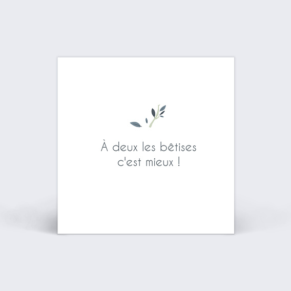 Etiquette naissance Wild Animals Verso