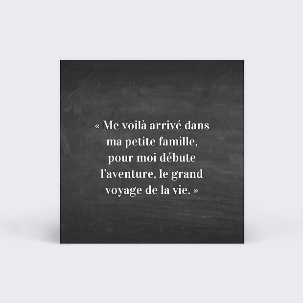 Étiquette Naissance Frères et Soeurs Verso
