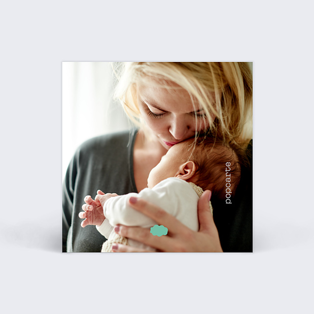 Étiquette Naissance Nuage Verso