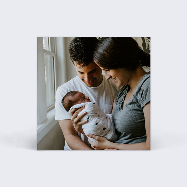 Étiquette Naissance Ardoise simple Verso